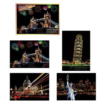 Opakowanie Magiczna Zdrapka Architektura klasyczna 4 sztuki 20x14cm