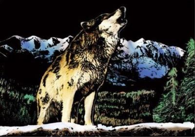 Opakowanie Magiczna Zdrapka - Wilk 40.5x28.5cm