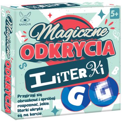 Magiczne odkrycia. Literki. Wydawca: Kangur. SmakLiter.pl Opakowanie Magiczne odkrycia. Literki