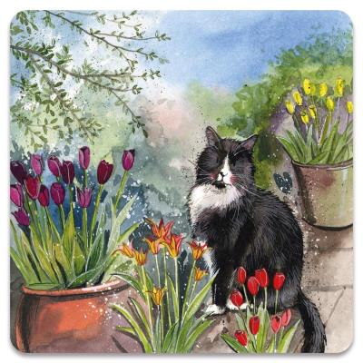 Opakowanie Magnes FM246 Kot Roderick w ogrodzie