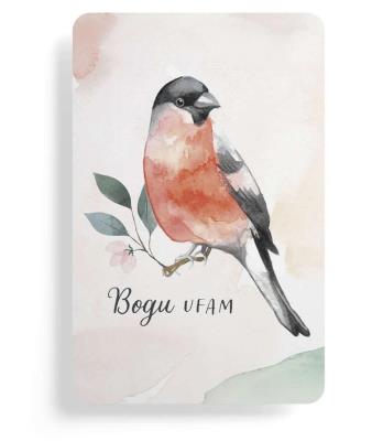 Magnes na lodówkę - Bogu ufam.. Wydawca: Szaron. SmakLiter.pl Opakowanie Magnes na lodówkę - Bogu ufam.