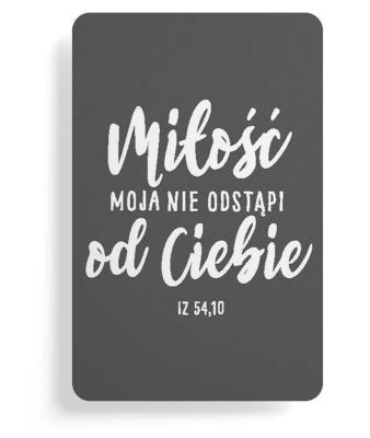 Magnes na lodówkę - Miłość moja nie odstąpi. Wydawca: Szaron. SmakLiter.pl Opakowanie Magnes na lodówkę - Miłość moja nie odstąpi