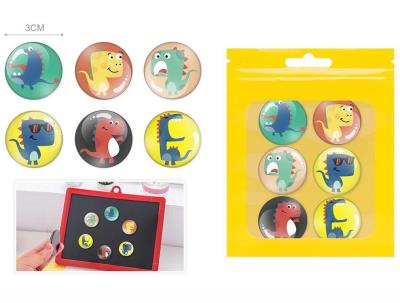 Opakowanie Magnesy dinozaury 3cm 6szt