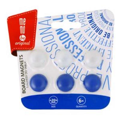 Magnesy do tablic MemoBe f20 mm 6 szt. Blister. Wydawca: MemoBe. SmakLiter.pl Opakowanie Magnesy do tablic MemoBe f20 mm 6 szt. Blister
