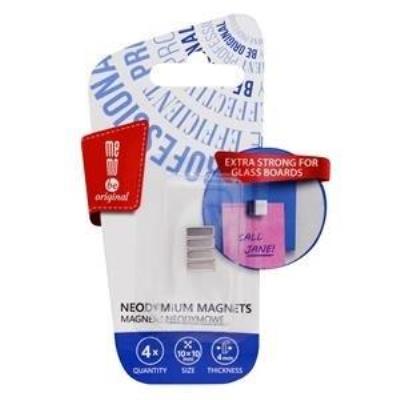 Magnesy do tablic neodymowe 4szt Memobe. Wydawca: MemoBe. SmakLiter.pl Opakowanie Magnesy do tablic neodymowe 4szt Memobe