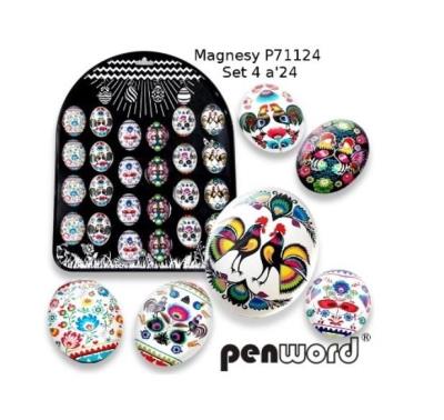 Magnesy P71124 set4 a'24szt.. Wydawca: POLSIRHURT. SmakLiter.pl Opakowanie Magnesy P71124 set4 a'24szt.