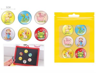 Opakowanie Magnesy zwierzęta 3cm 6szt