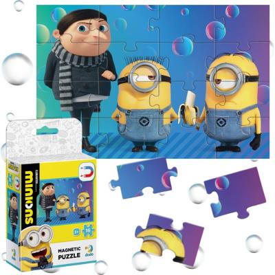 Magnetyczne puzzle Minionki. Wydawca: Dodo. SmakLiter.pl Opakowanie Magnetyczne puzzle Minionki