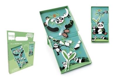 Opakowanie Magnetyczne puzzle Panda i tor kulek gra 2w1