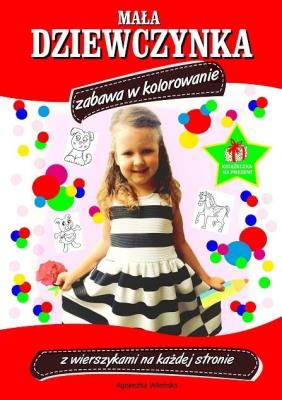 Okładka książki Mała dziewczynka zabawa w kolorowanie