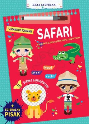 Okładka książki Małe bystrzaki. Zadania do ścierania. Safari