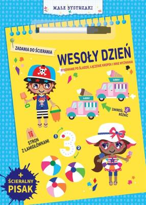 Okładka książki Małe bystrzaki. Zadania do ścierania. Wesoły dzień