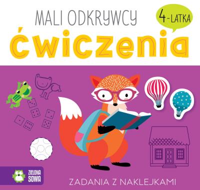 Okładka książki Mali odkrywcy. Ćwiczenia 4-latka