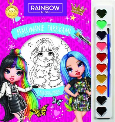 Okładka książki Malowanie farbkami. Rainbow High
