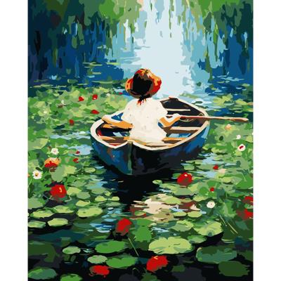 Opakowanie Malowanie po numerach 40x50 Łódka