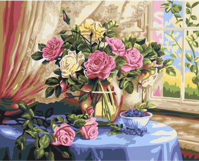 Opakowanie Malowanie po numerach 40x50 Róże