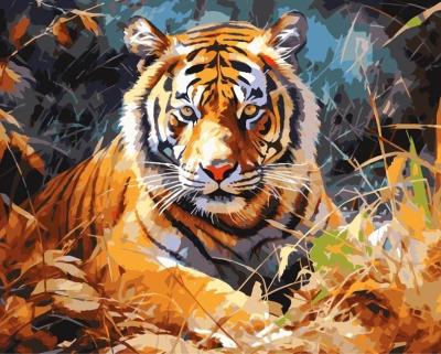 Opakowanie Malowanie po numerach 40x50 Tygrys