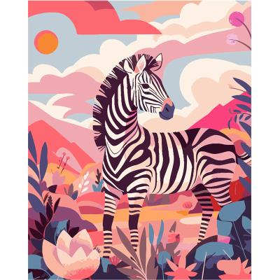 Opakowanie Malowanie po numerach 40x50 Zebra