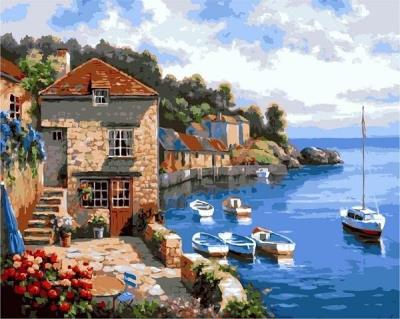 Opakowanie Malowanie po numerach - 40x50cm Taras nad morzem