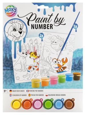 Opakowanie Malowanie po numerach A4 + farbki niebieski