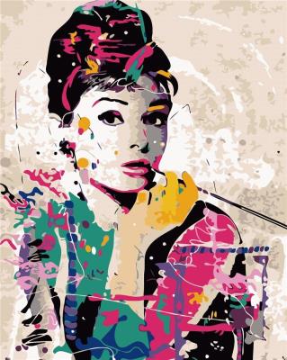 Opakowanie Malowanie po numerach - Audrey Hepburn 40x50cm
