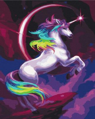 Opakowanie Malowanie po numerach Bajkowy tęczowy jednorożec
