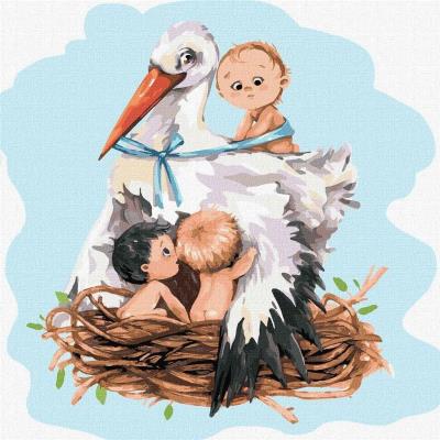 Opakowanie Malowanie po numerach - Bocian 30x30