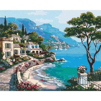 Opakowanie Malowanie po numerach BRUSHME 40x50 cm nabrzeże włoskie