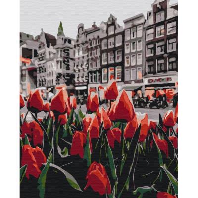 Opakowanie Malowanie po numerach BRUSHME 40x50 cm tulipany Amsterdamu