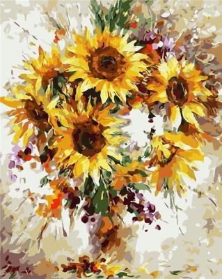 Opakowanie Malowanie po numerach - Bukiet słoneczników 40x50