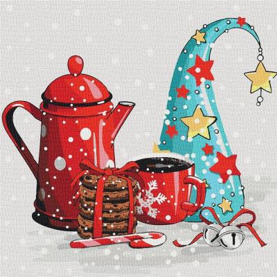 Malowanie po numerach - Chłodnymi.. 40x40cm. Wydawca: Ideyka. SmakLiter.pl Opakowanie Malowanie po numerach - Chłodnymi.. 40x40cm