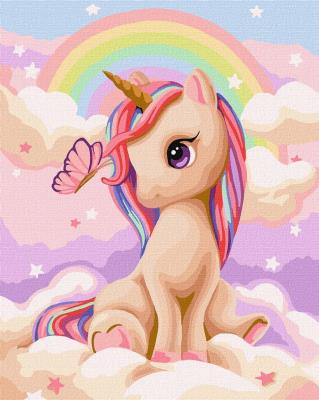 Opakowanie Malowanie po numerach - Ciekawy jednorożec 40x50cm