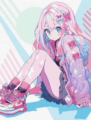 Opakowanie Malowanie po numerach - Czarująca dziewczyna 30x40