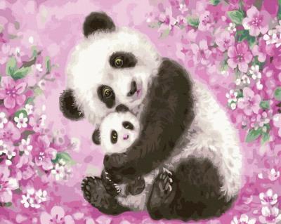 Opakowanie Malowanie po numerach Czułość mamy Panda