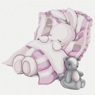 Opakowanie Malowanie po numerach - Dobranoc króliczku 30x30