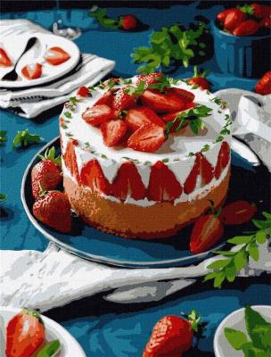 Malowanie po numerach - Dojrzałe truskawki 40x50cm. Wydawca: Ideyka. SmakLiter.pl Opakowanie Malowanie po numerach - Dojrzałe truskawki 40x50cm