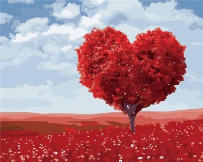 Opakowanie Malowanie po numerach - Drzewo serce 40x50cm