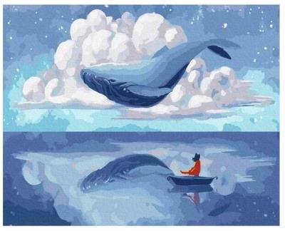 Opakowanie Malowanie po numerach - Dziewczyna w morzu 40x50cm