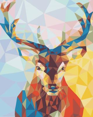 Opakowanie Malowanie po numerach - Geometryczny jeleń 30x40cm