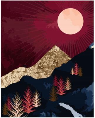 Opakowanie Malowanie po numerach - Głęboka Noc 40x50cm