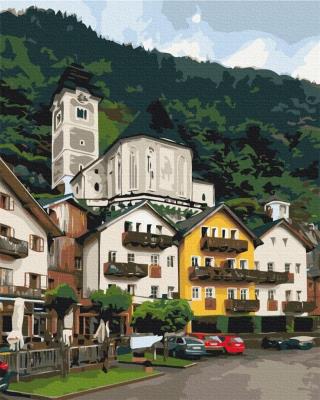 Opakowanie Malowanie po numerach - Górskie Miasteczko 40x50cm