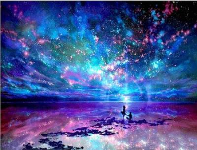 Opakowanie Malowanie po numerach Gwieździste niebo