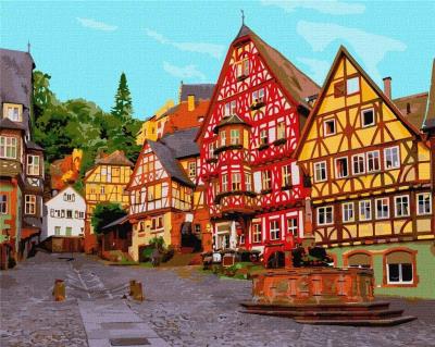 Malowanie po numerach - Jasne Niemcy 40x50cm. Wydawca: Ideyka. SmakLiter.pl Opakowanie Malowanie po numerach - Jasne Niemcy 40x50cm