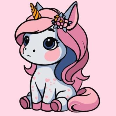 Opakowanie Malowanie po numerach - Jednorożec 25x25cm