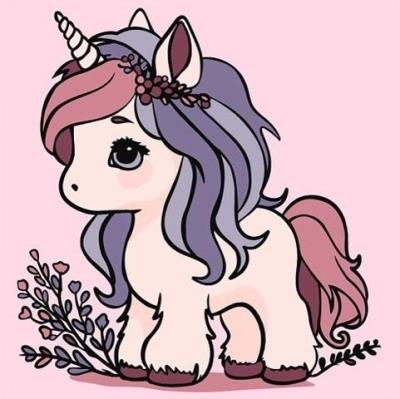 Opakowanie Malowanie po numerach - Jednorożec 25x25cm