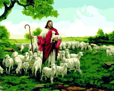 Opakowanie Malowanie po numerach - Jezus 40x50 rama