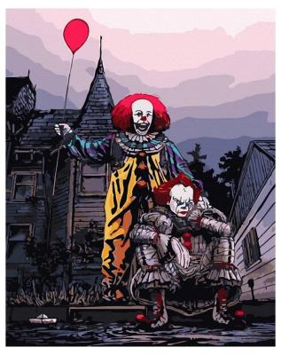 Opakowanie Malowanie po numerach - Klauni 40x50cm