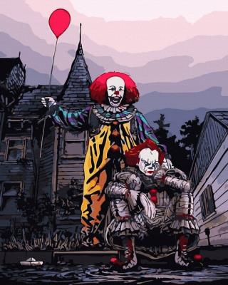 Opakowanie Malowanie po numerach Klauni