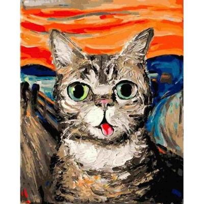 Opakowanie Malowanie po numerach - Kot Munka 40x50cm