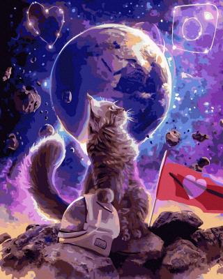 Opakowanie Malowanie po numerach Kot podróżnik